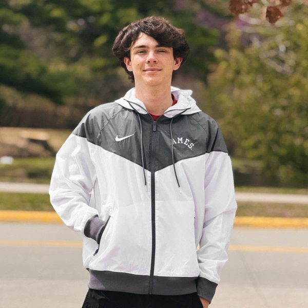 Nike Ames White Two-Tone Windrunner Jacket
